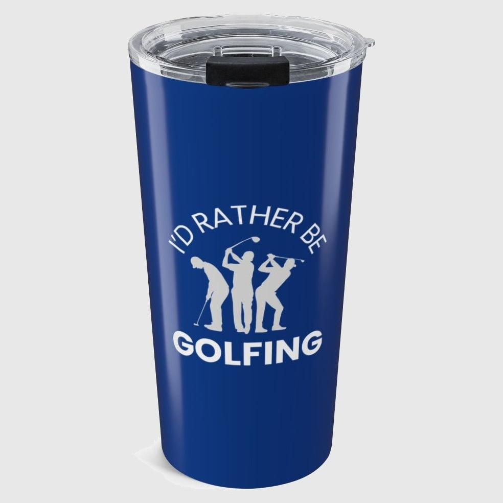 I'd Rather Be Golfing - 20oz Tumbler in Dark Blue