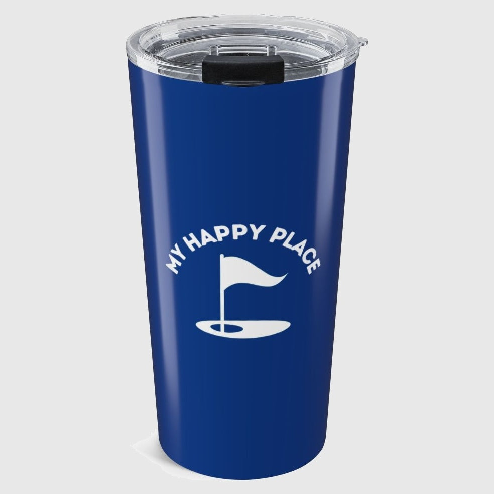 My Happy Place - 20oz Tumbler in Dark Blue