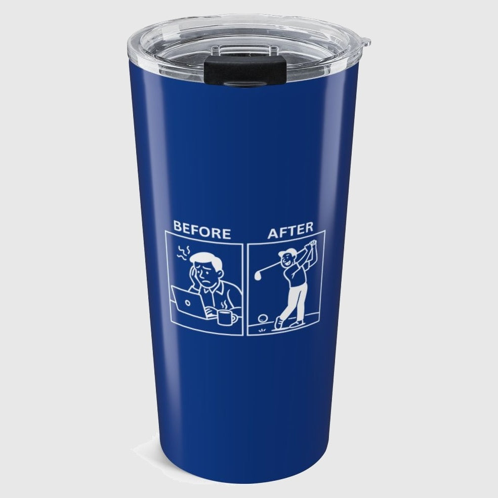 Before & After - 20oz Tumbler in Dark Blue