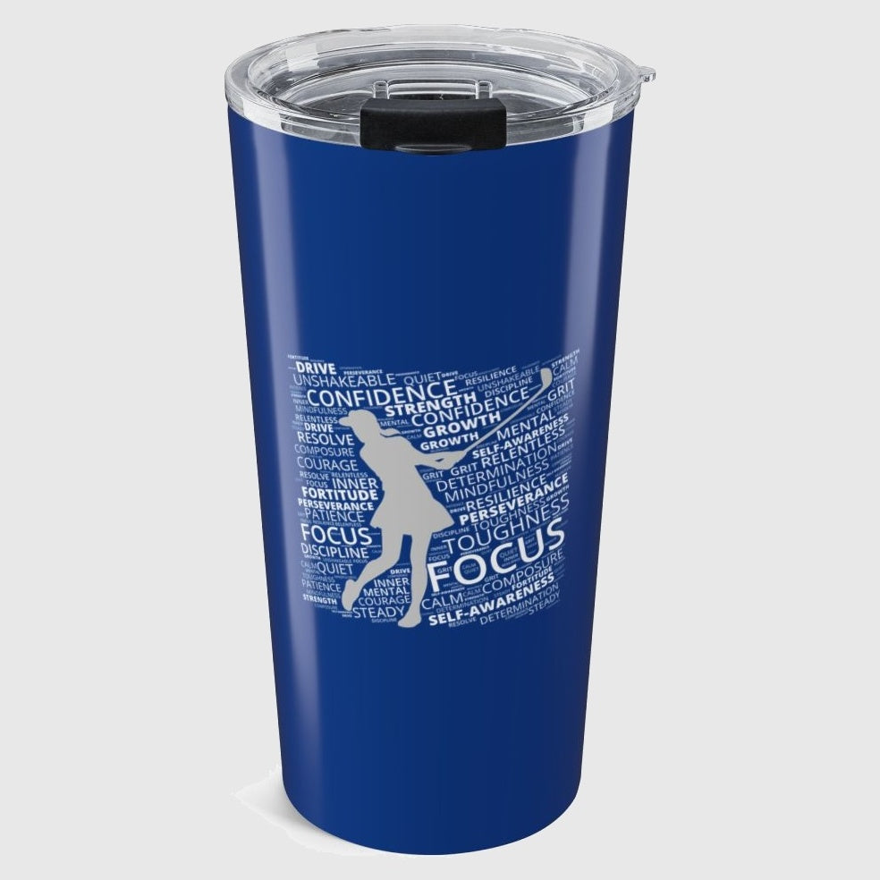 Unleash Your Mental Game (Female) - 20oz Tumbler in Dark Blue