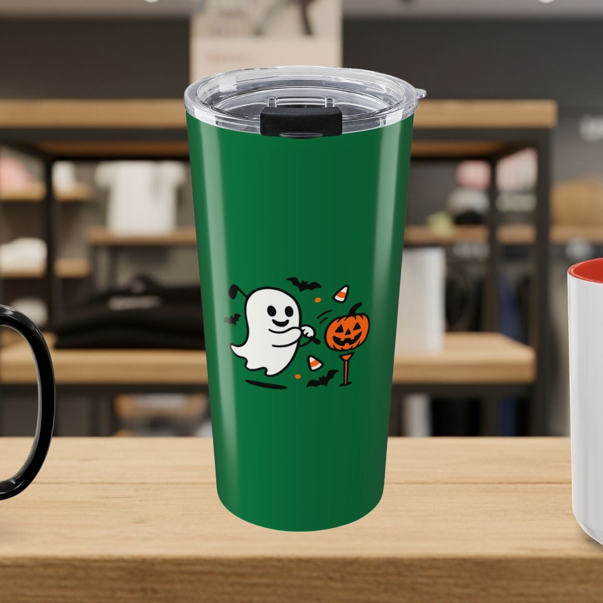 Ghost Tee Off - 20oz Tumbler in Dark Green