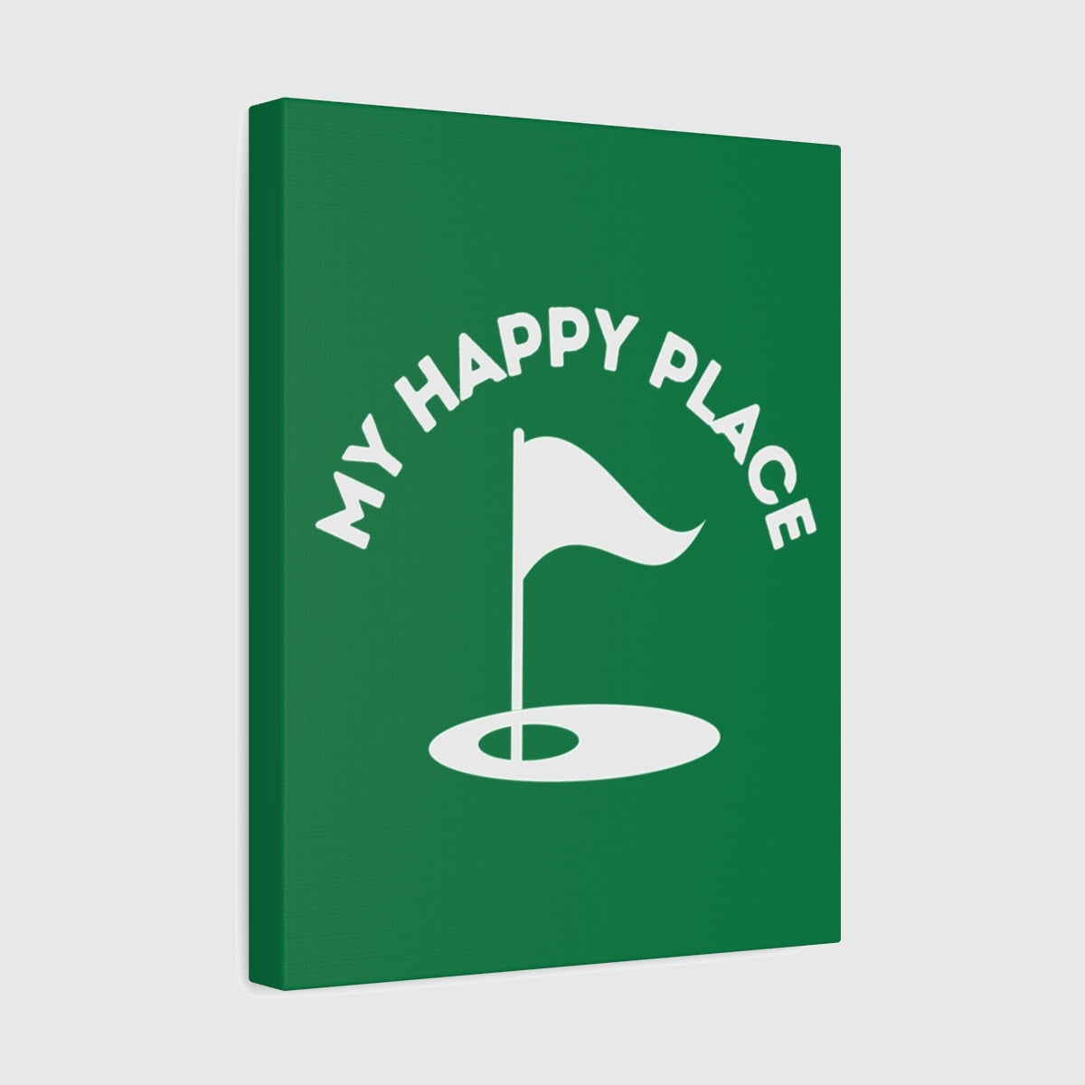 My Happy Place - Canvas Wall Art - Dark Green - 11×14 - front