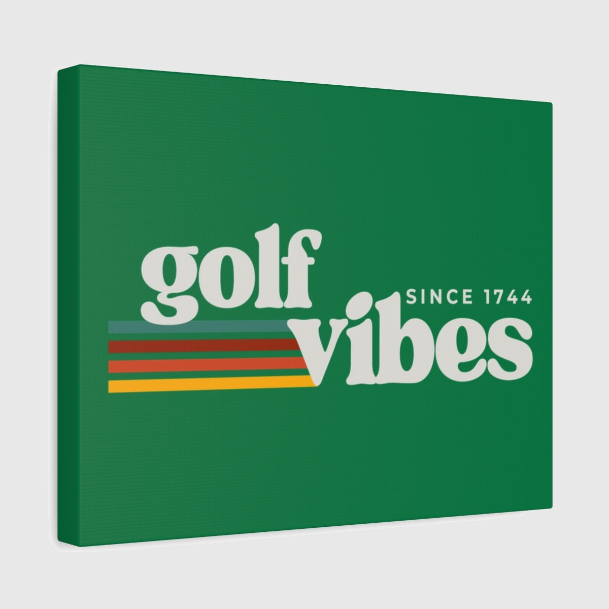 Golf Vibes - Canvas Wall Art - Dark Green - 11×14 - front