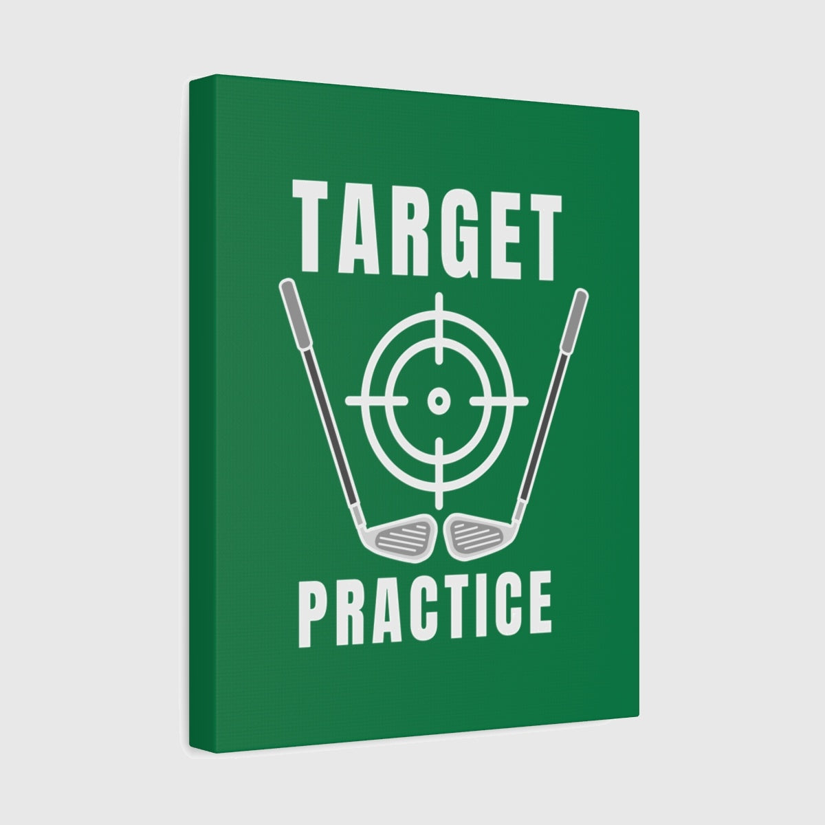 Target Practice - Canvas Wall Art - Dark Green - 11×14 - front