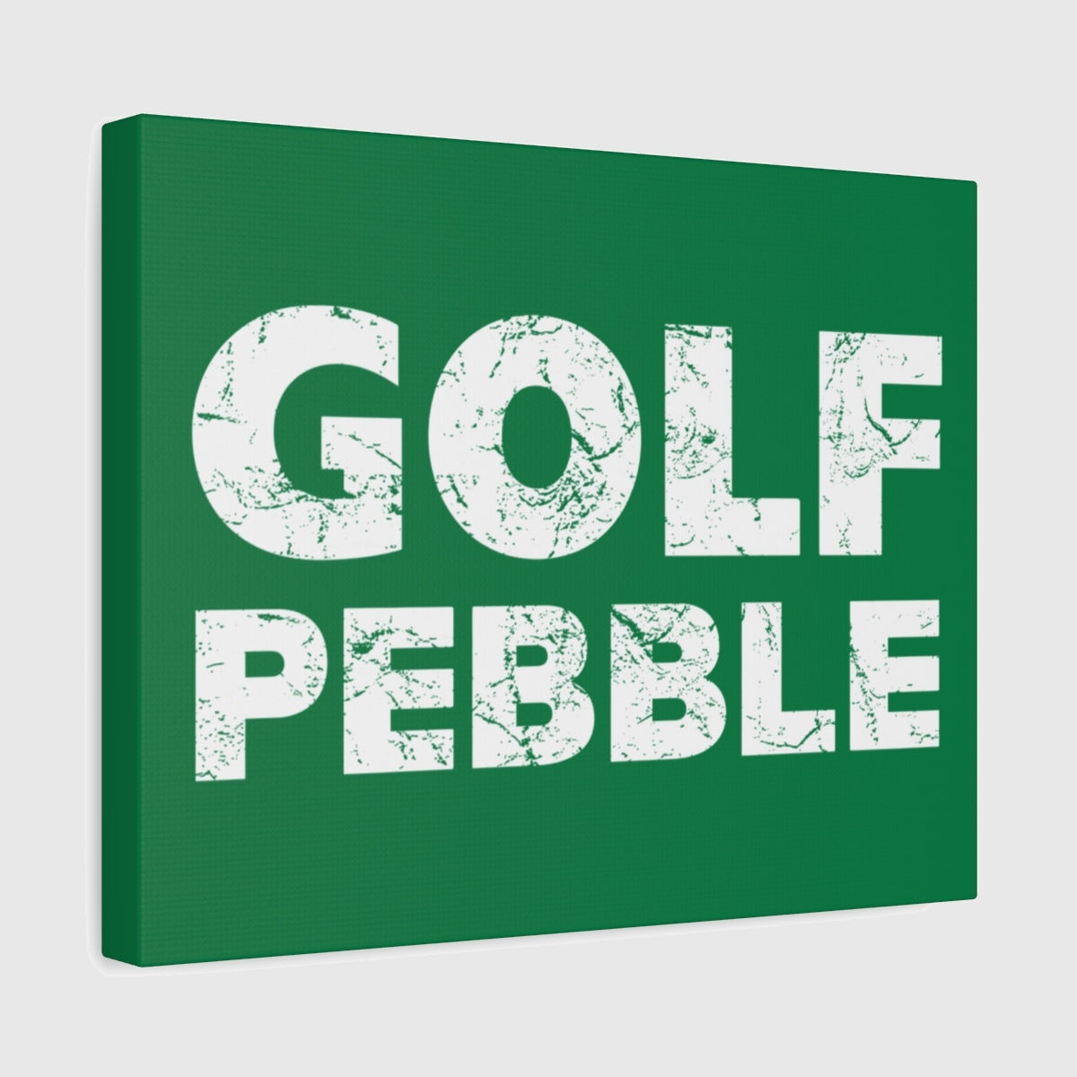 Golf Pebble - Canvas Wall Art - Dark Green - 11×14 - front