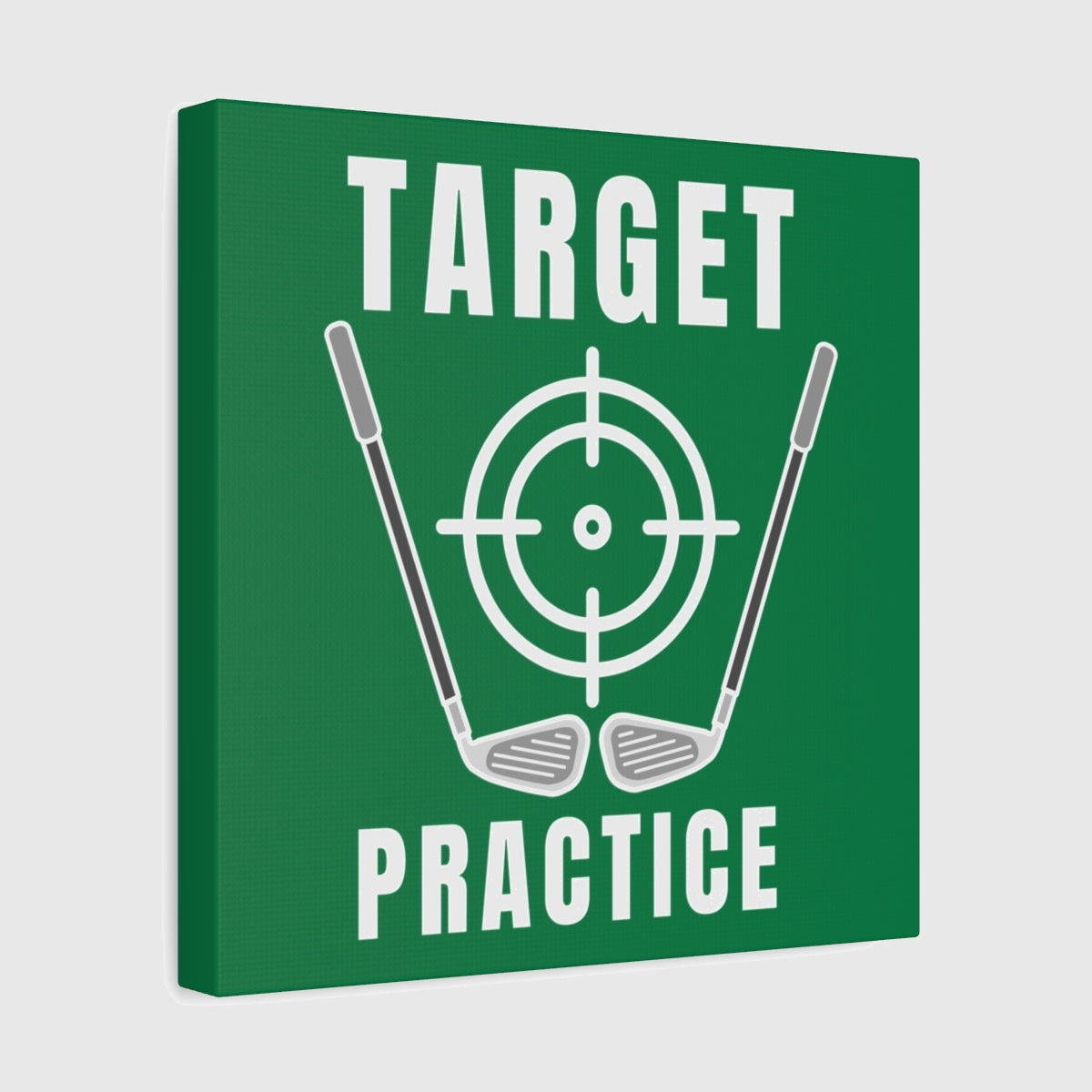 Target Practice - Canvas Wall Art - Dark Green - 12×12 - front