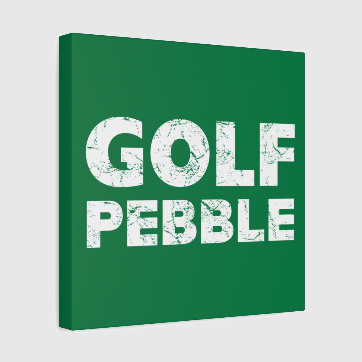 Golf Pebble - Canvas Wall Art - Dark Green - 12×12 - front