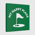 My Happy Place - Canvas Wall Art - Dark Green - 12×12 - front