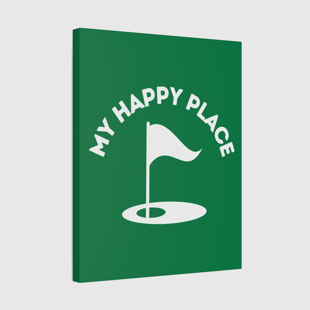 My Happy Place - Canvas Wall Art - Dark Green - 16×20 - front