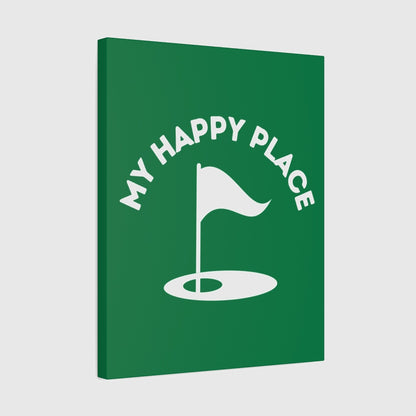 My Happy Place - Canvas Wall Art - Dark Green - 16×20 - front