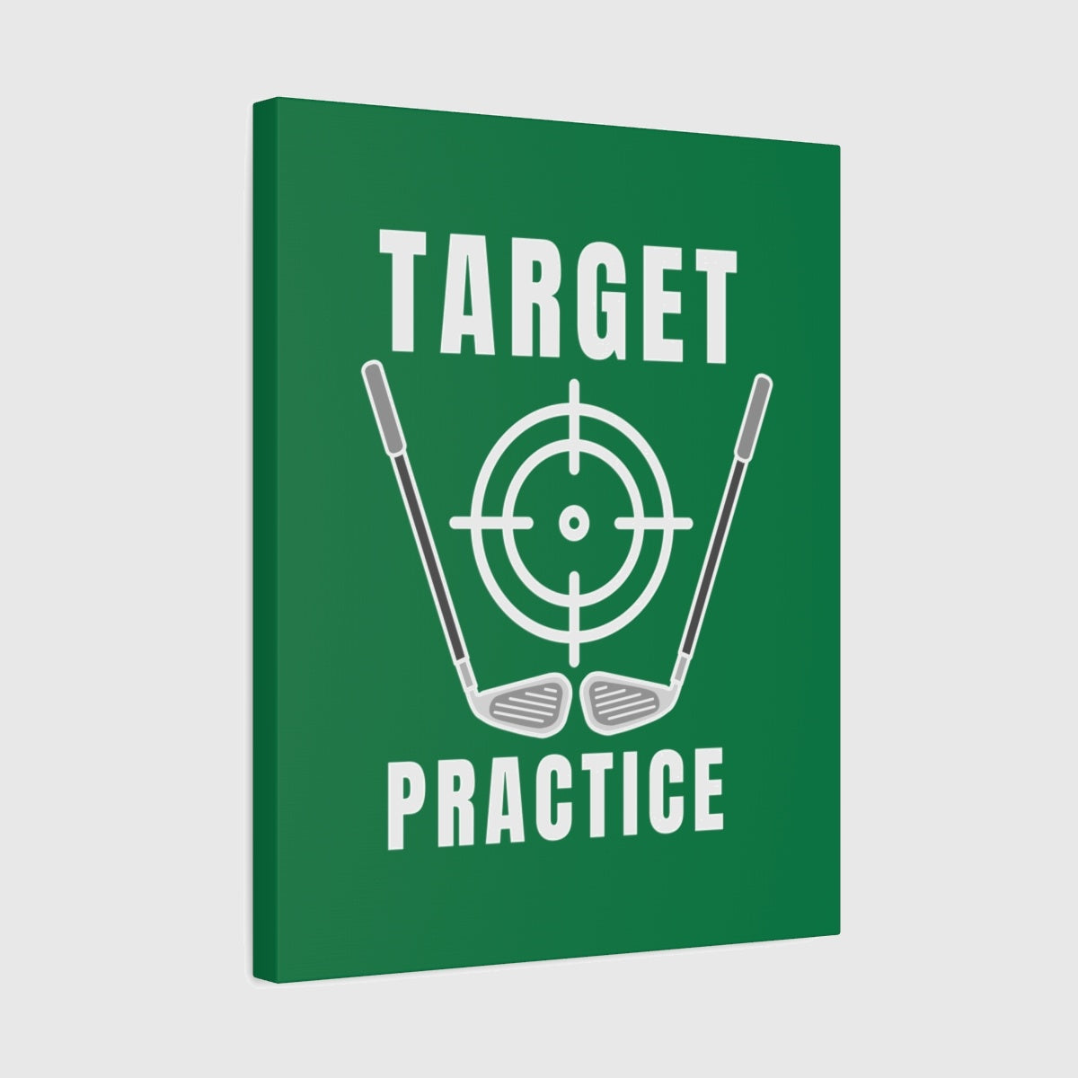 Target Practice - Canvas Wall Art - Dark Green - 16×20 - front
