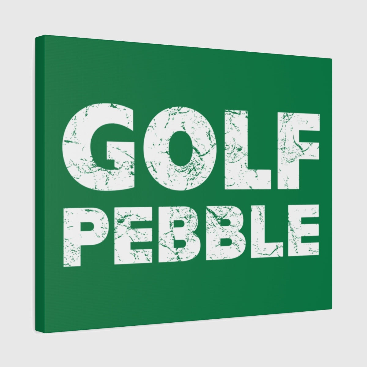 Golf Pebble - Canvas Wall Art - Dark Green - 16×20 - front