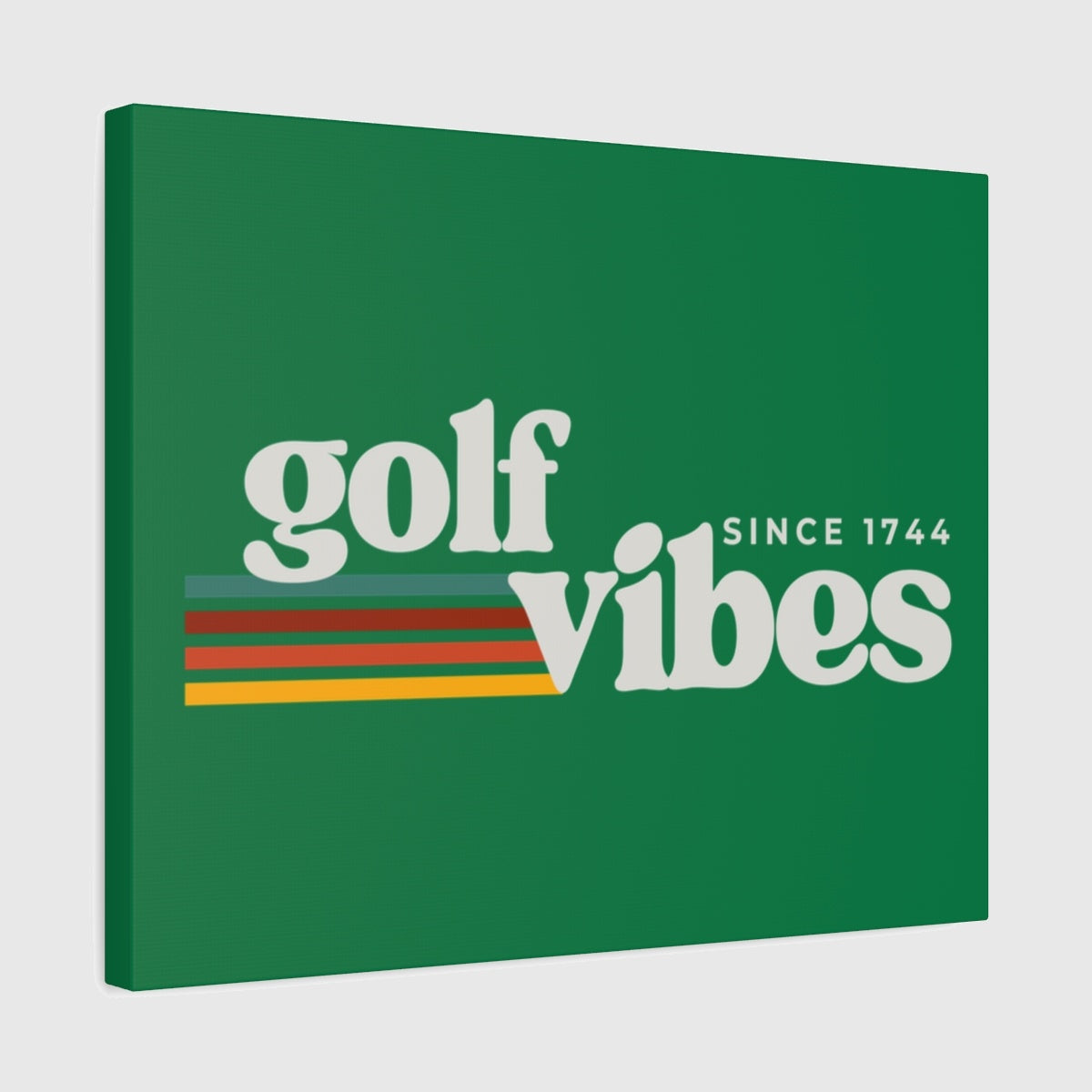 Golf Vibes - Canvas Wall Art - Dark Green - 16×20 - front
