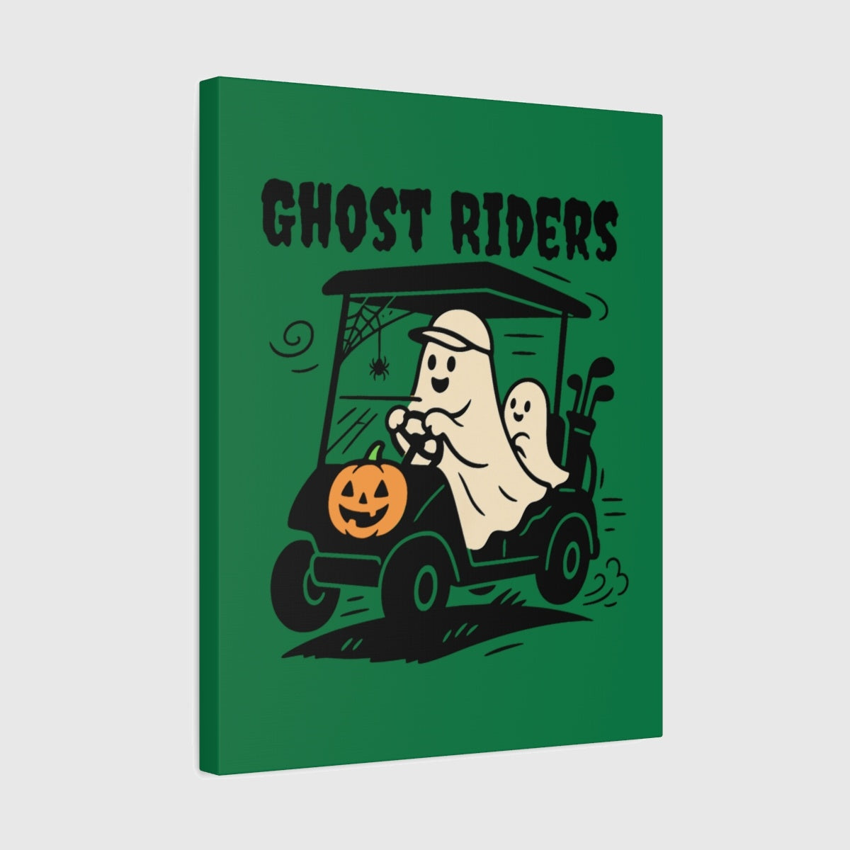 Ghost Riders - Canvas Wall Art - Dark Green - 16×20 - front
