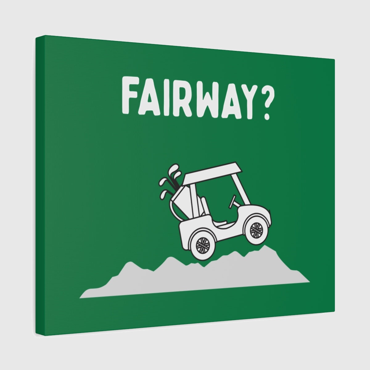 Fairway? - Canvas Wall Art - Dark Green - 16×20 - front