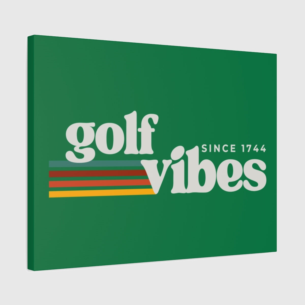 Golf Vibes - Canvas Wall Art - Dark Green - 18×24 - front