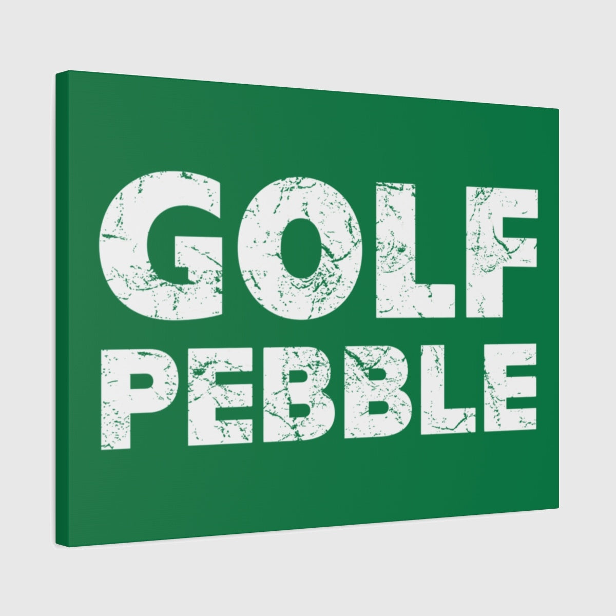 Golf Pebble - Canvas Wall Art - Dark Green - 18×24 - front