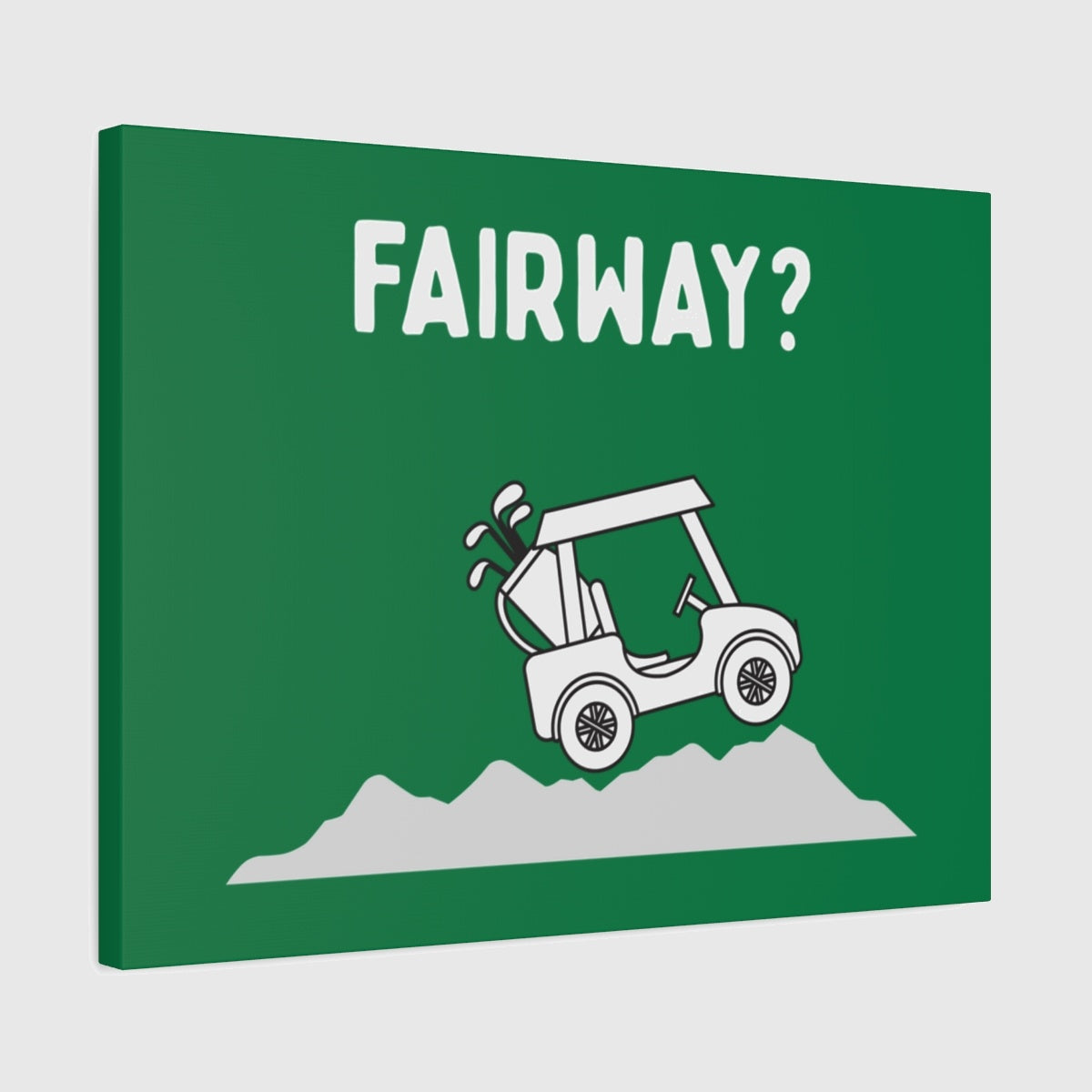 Fairway? - Canvas Wall Art - Dark Green - 18×24 - front