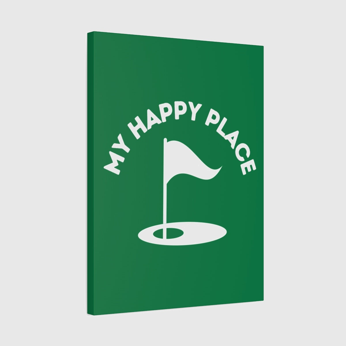 My Happy Place - Canvas Wall Art - Dark Green - 18×24 - front