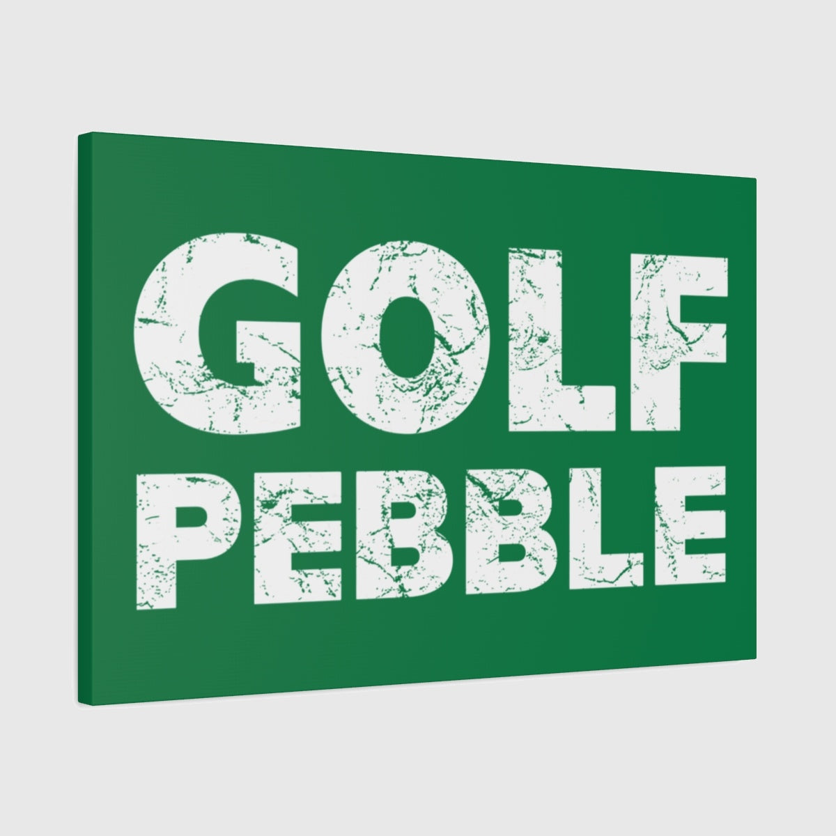 Golf Pebble - Canvas Wall Art - Dark Green - 20×30 - front