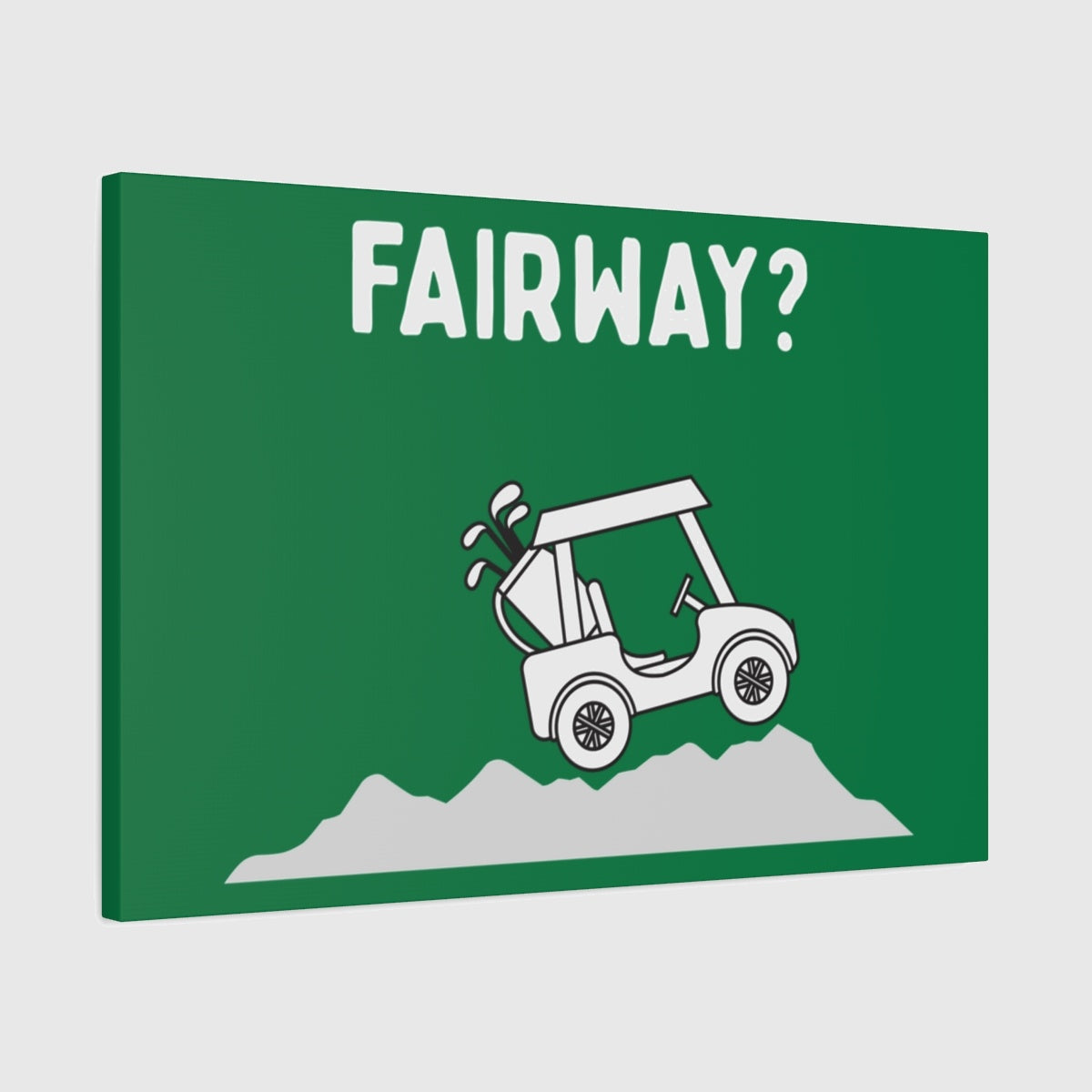 Fairway? - Canvas Wall Art - Dark Green - 20×30 - front
