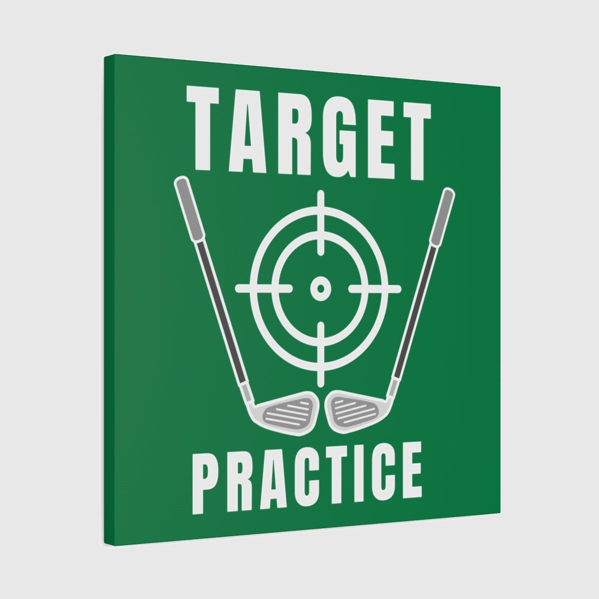 Target Practice - Canvas Wall Art - Dark Green - 24×24 - front