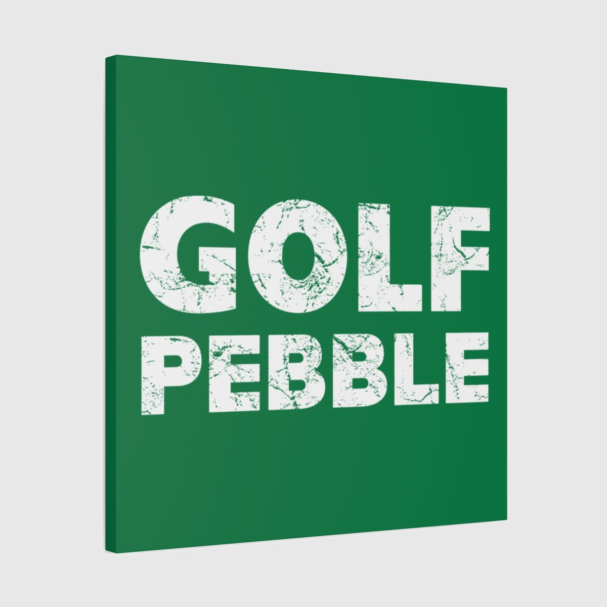 Golf Pebble - Canvas Wall Art - Dark Green - 24×24 - front