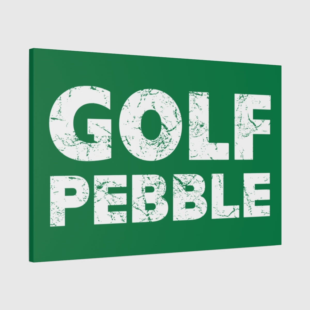 Golf Pebble - Canvas Wall Art - Dark Green - 24×36 - front