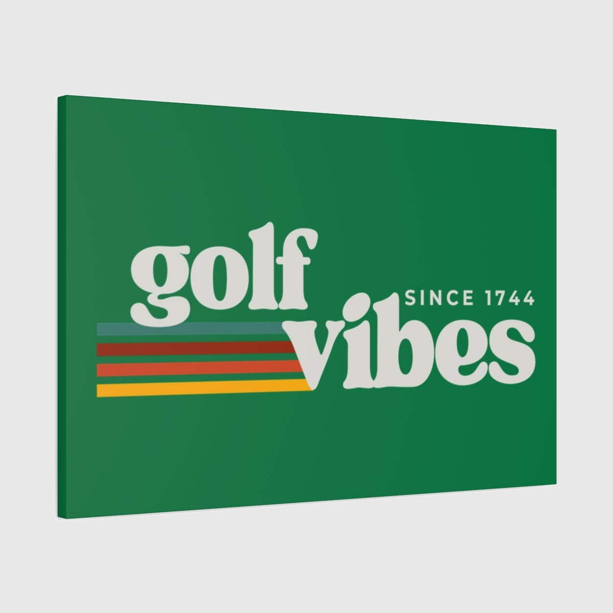 Golf Vibes - Canvas Wall Art - Dark Green - 24×36 - front