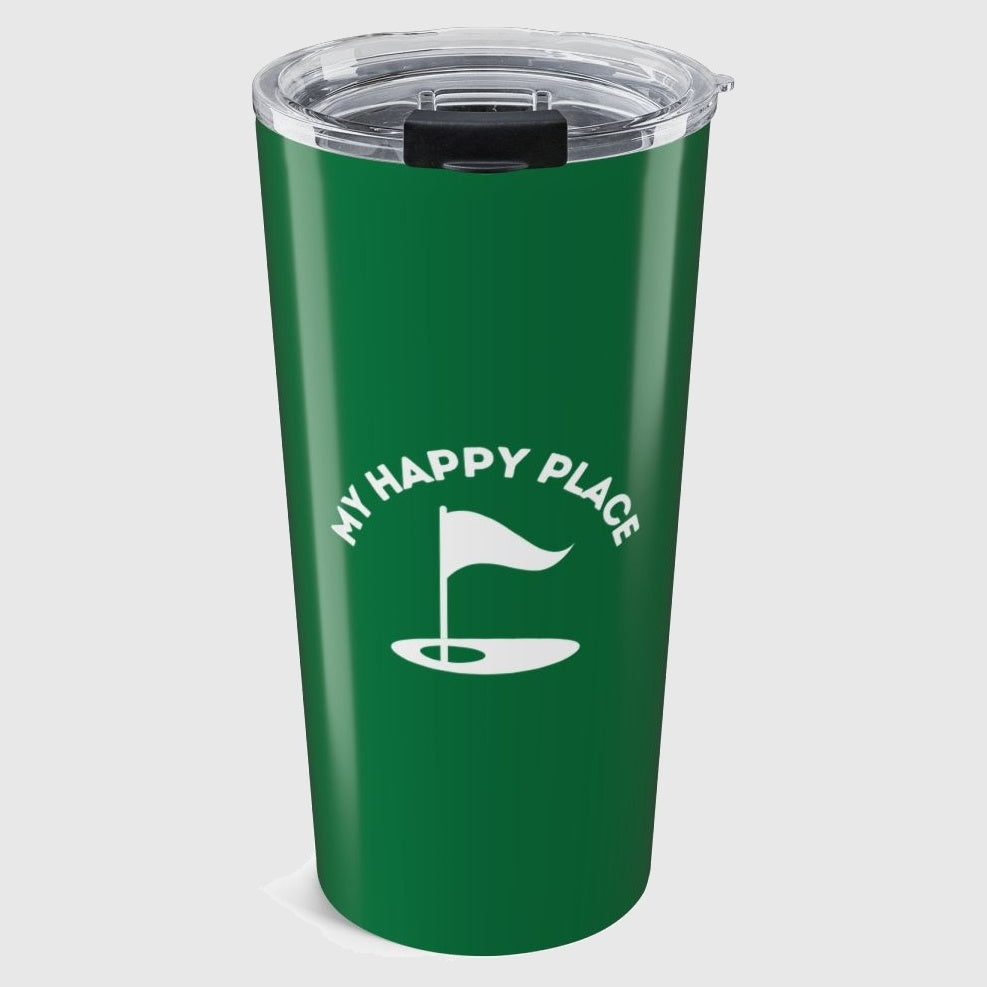 My Happy Place - 20oz Tumbler in Dark Green