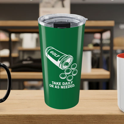 Golf Prescription - 20oz Tumbler in Dark Green