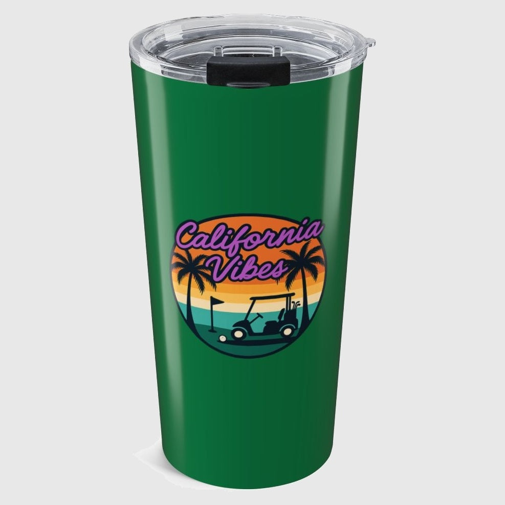 Golf Vibes - California Coast Edition - 20oz Tumbler in Dark Green