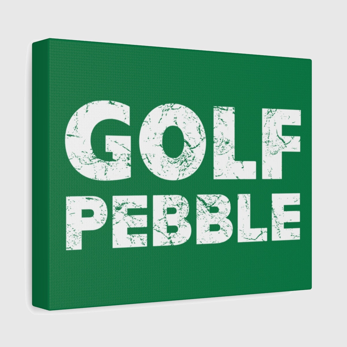 Golf Pebble - Canvas Wall Art - Dark Green - 8×10 - front