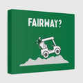Fairway? - Canvas Wall Art - Dark Green - 8×10 - front