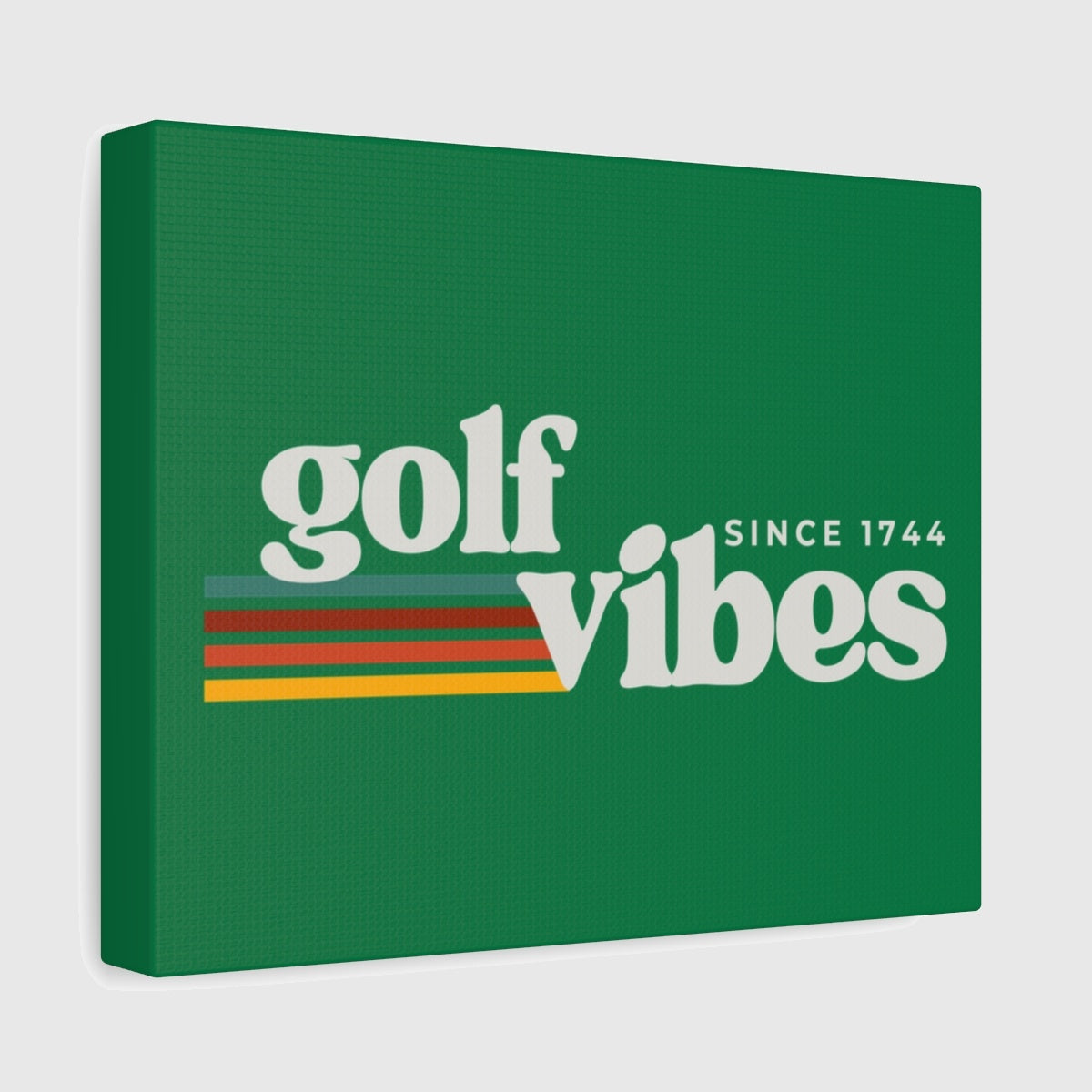 Golf Vibes - Canvas Wall Art - Dark Green - 8×10 - front