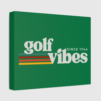 Golf Vibes - Canvas Wall Art - Dark Green - 8×10 - front