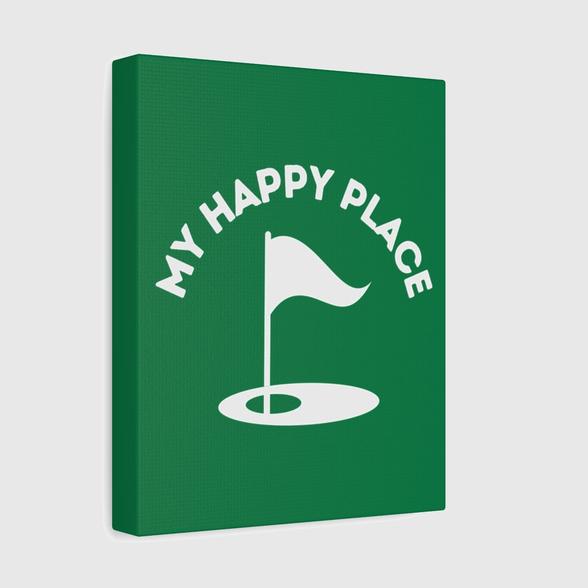 My Happy Place - Canvas Wall Art - Dark Green - 8×10 - front