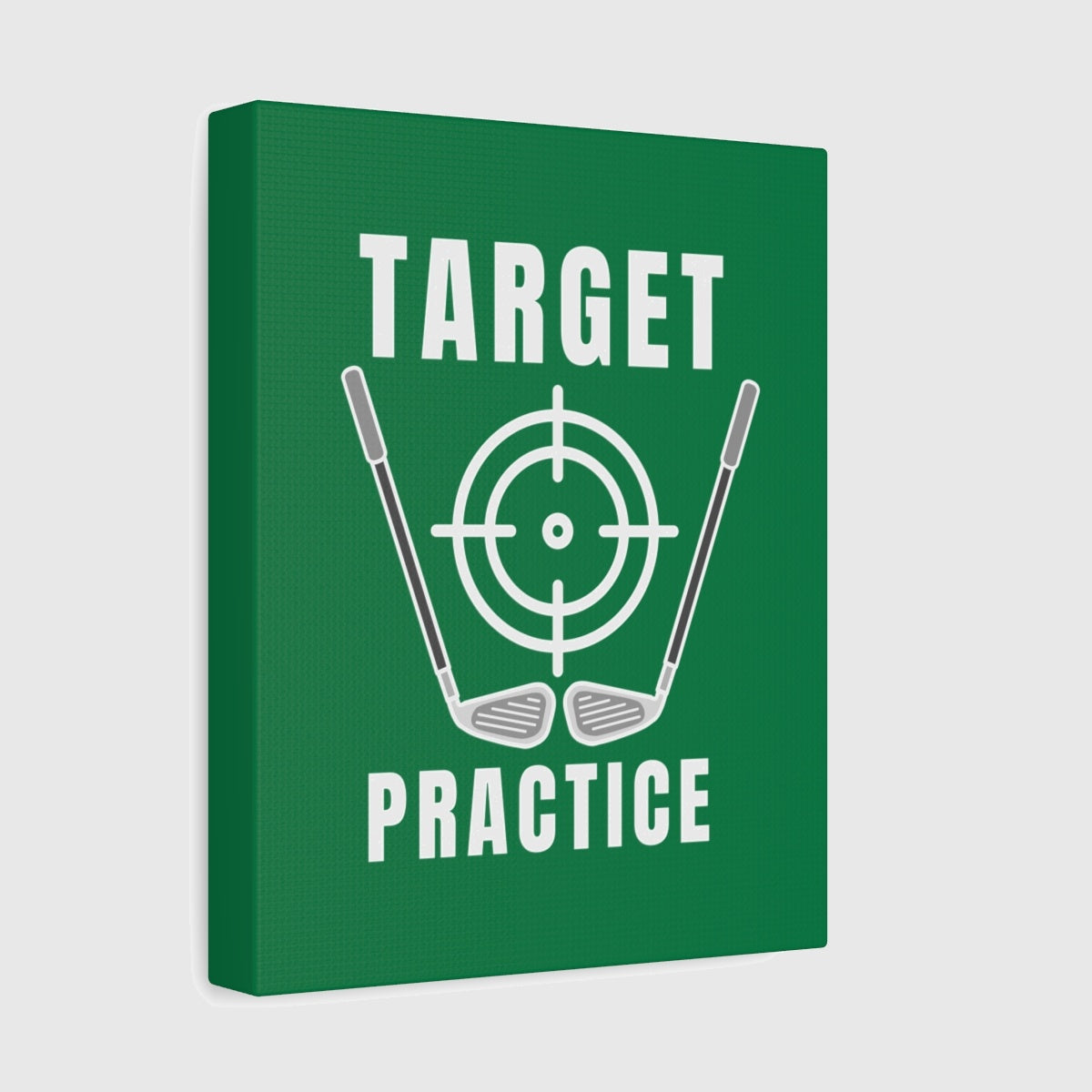 Target Practice - Canvas Wall Art - Dark Green - 8×10 - front