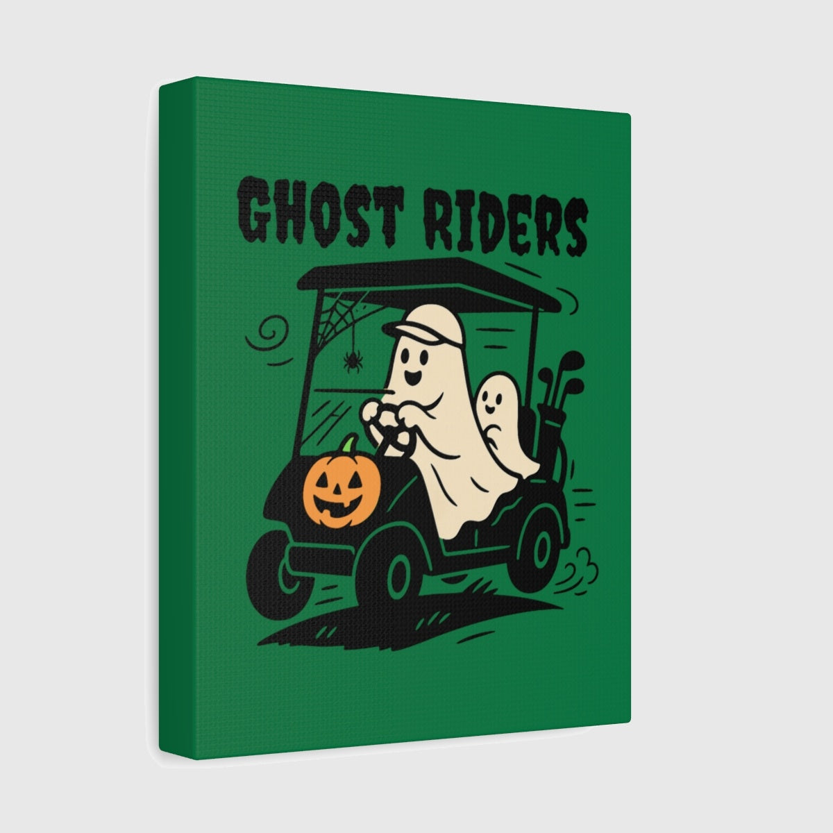 Ghost Riders - Canvas Wall Art - Dark Green - 8×10 - front