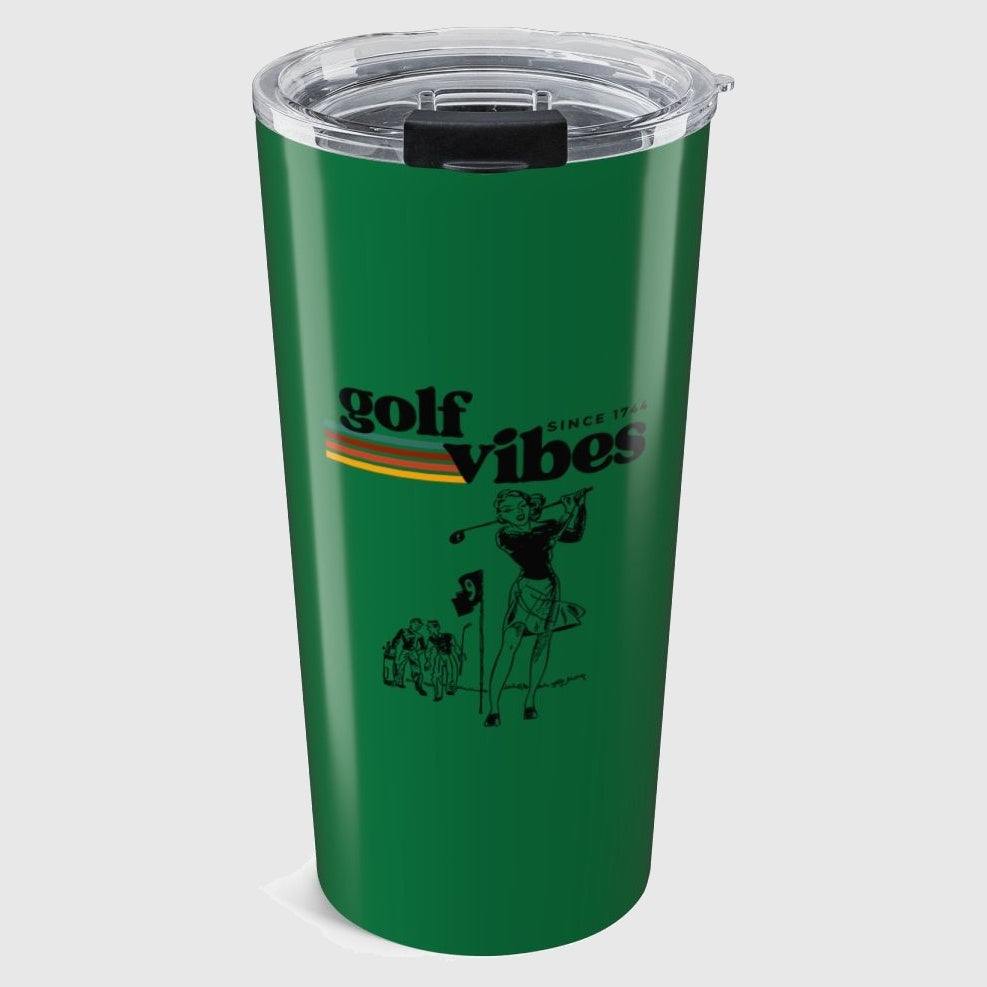 Golf Vibes Retro - 20oz Tumbler in Dark Green