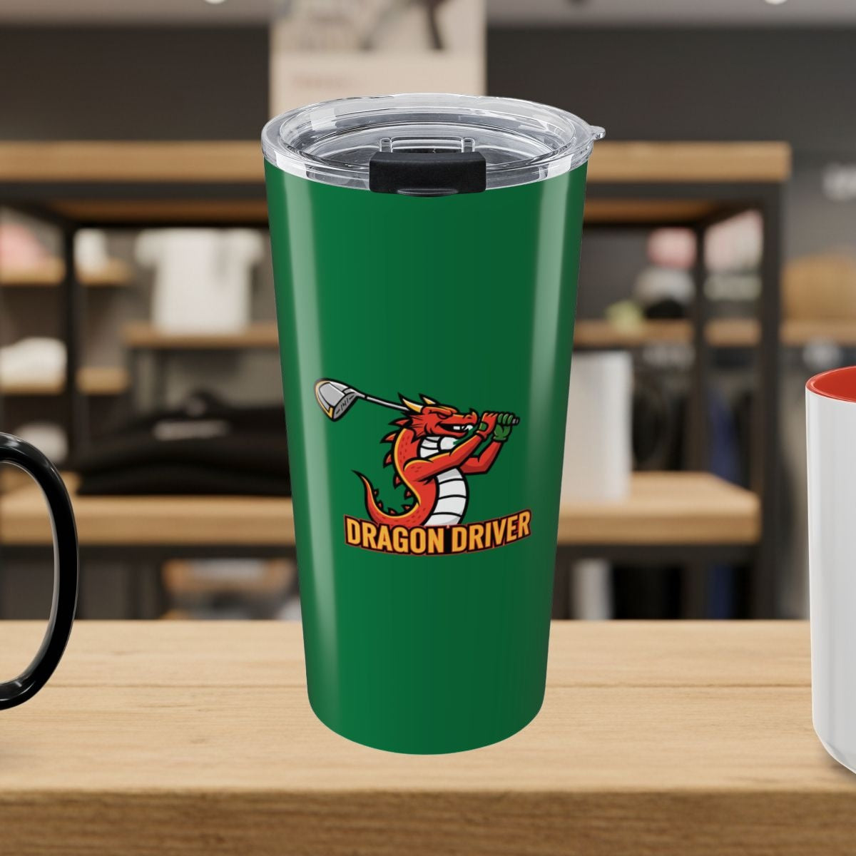 Dragon Driver - 20oz Tumbler in Dark Green