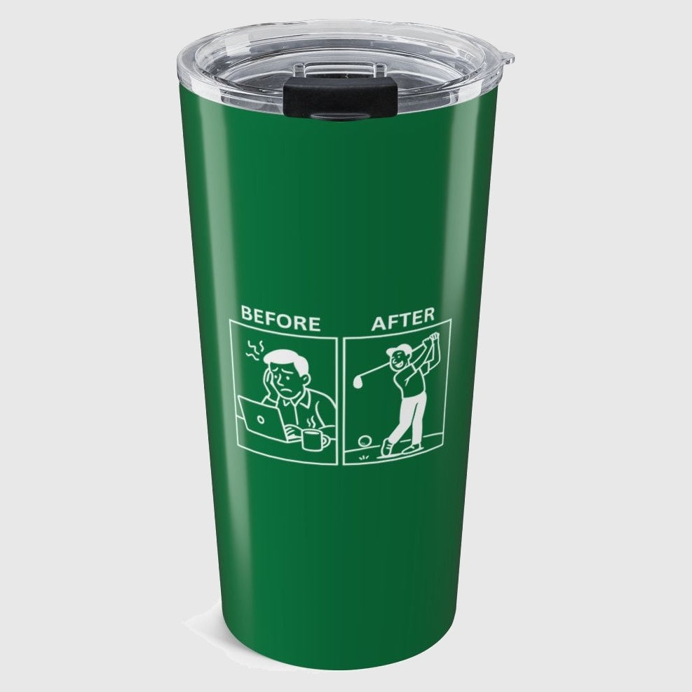 Before & After - 20oz Tumbler in Dark Green