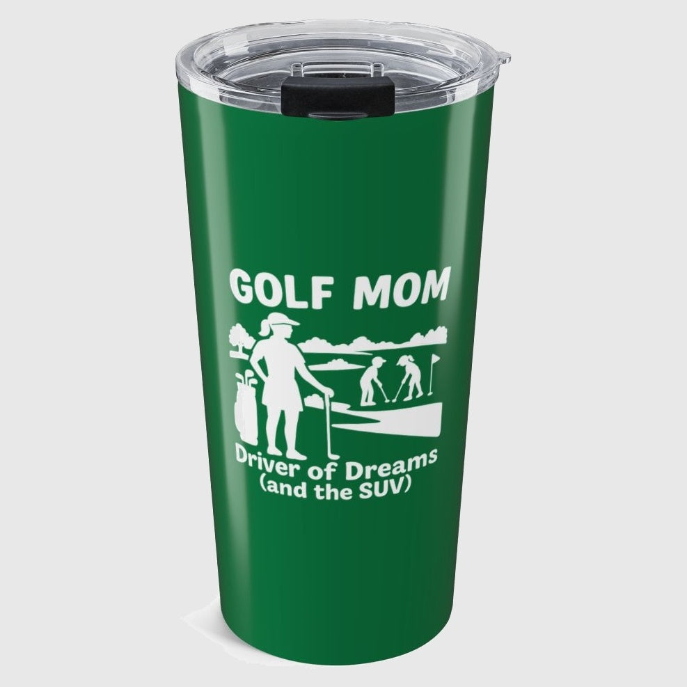 Golf Mom - 20oz Tumbler in Dark Green