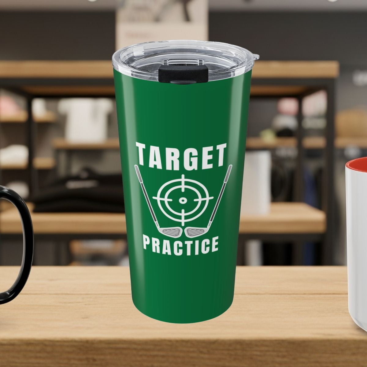 Target Practice - 20oz Tumbler in Dark Green