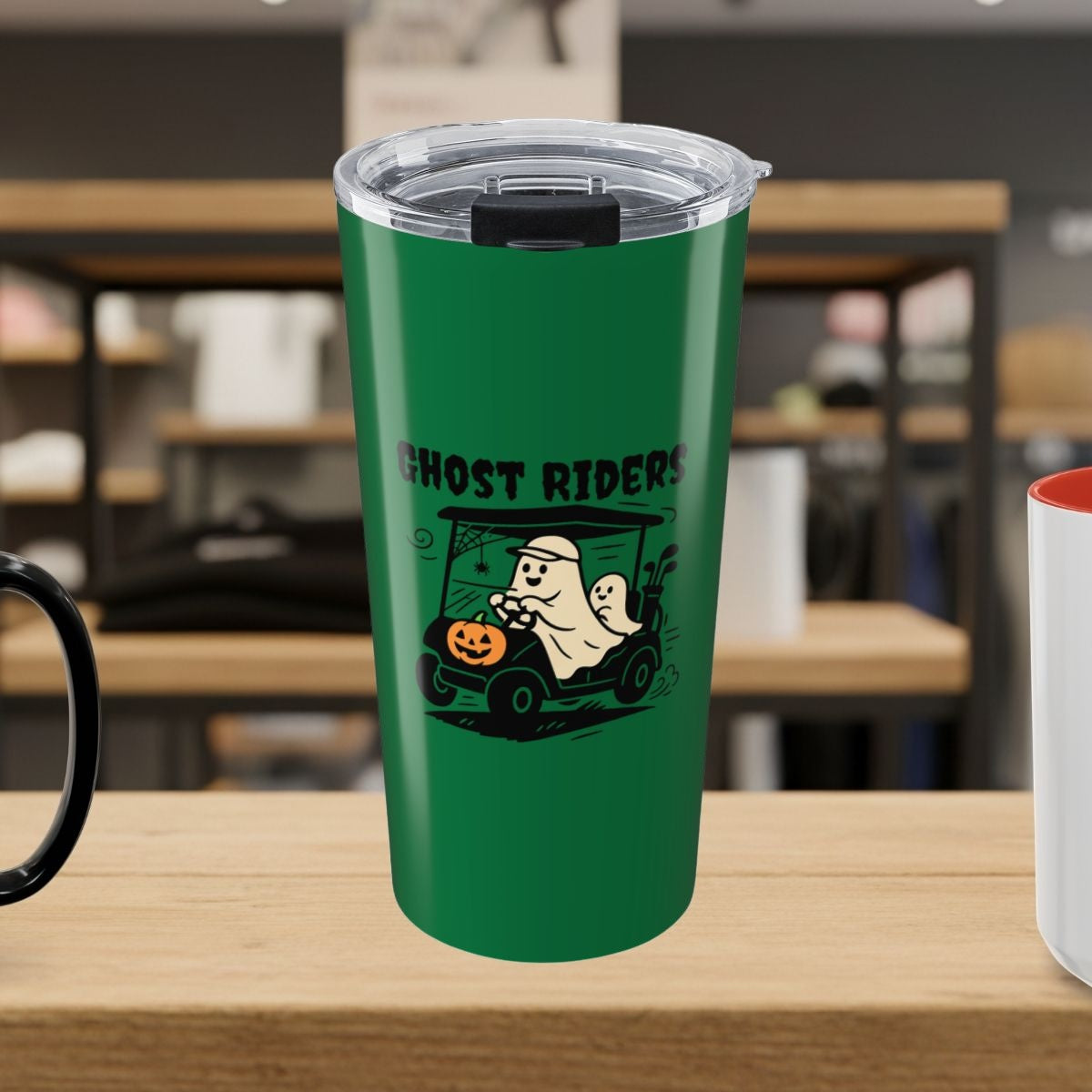 Ghost Riders - 20oz Tumbler in Dark Green