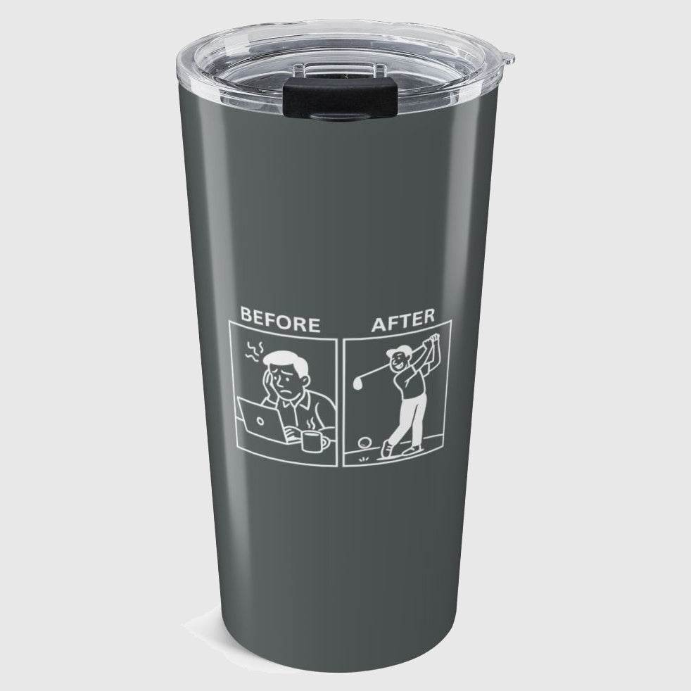 Before & After - 20oz Tumbler in Dark Grey