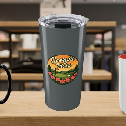 Golf Vibes - Georgia Azalea Edition - 20oz Tumbler in Dark Grey