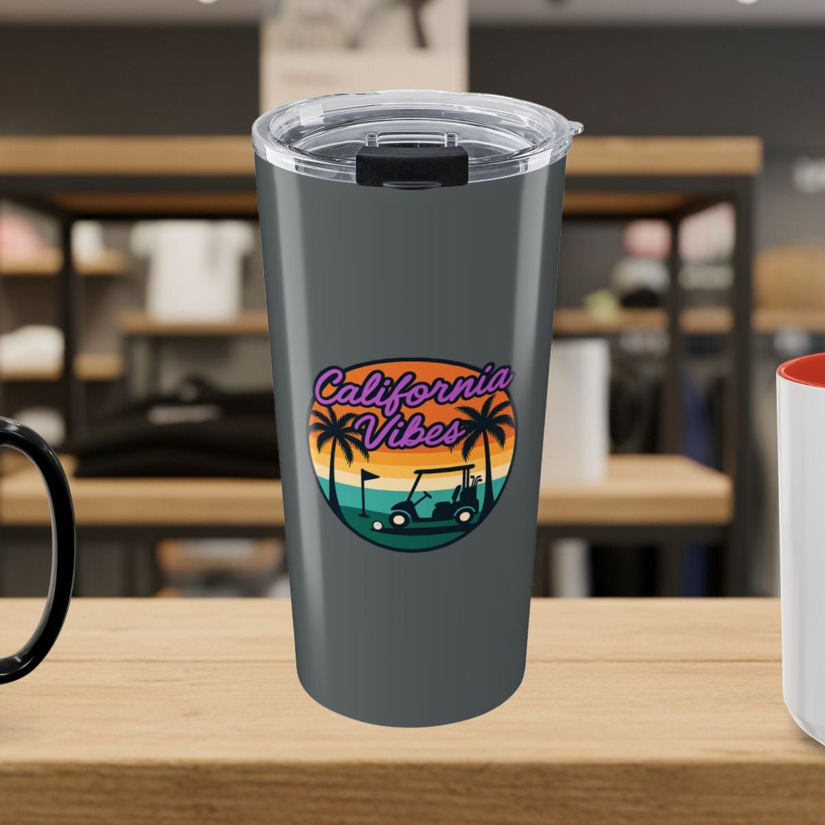 Golf Vibes - California Coast Edition - 20oz Tumbler in Dark Grey