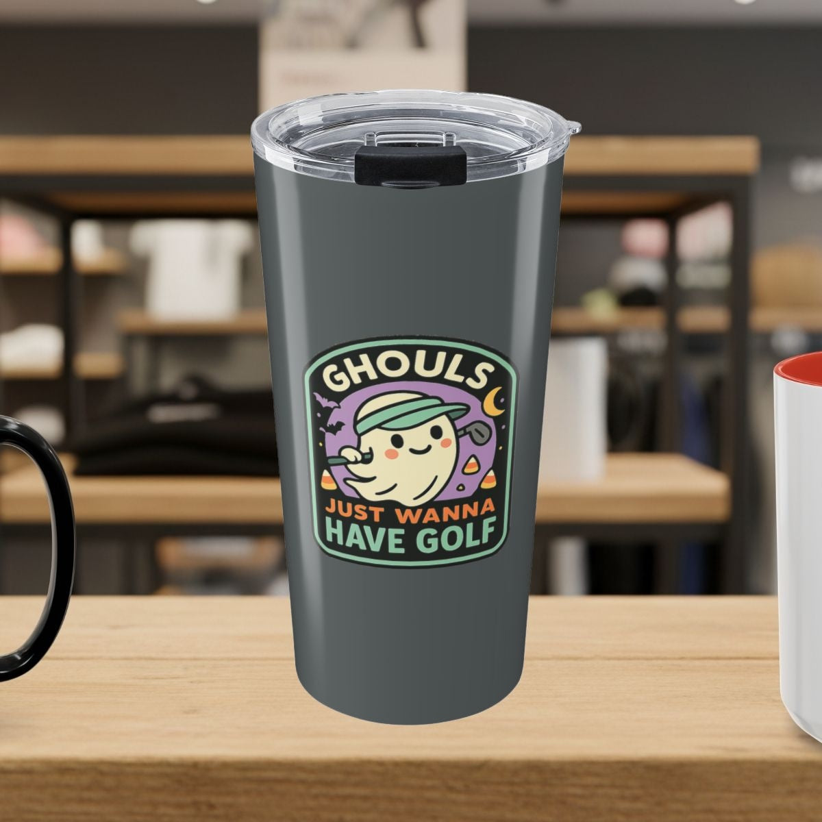 Ghouls Just Wanna Have Golf - 20oz Tumbler in Dark Grey
