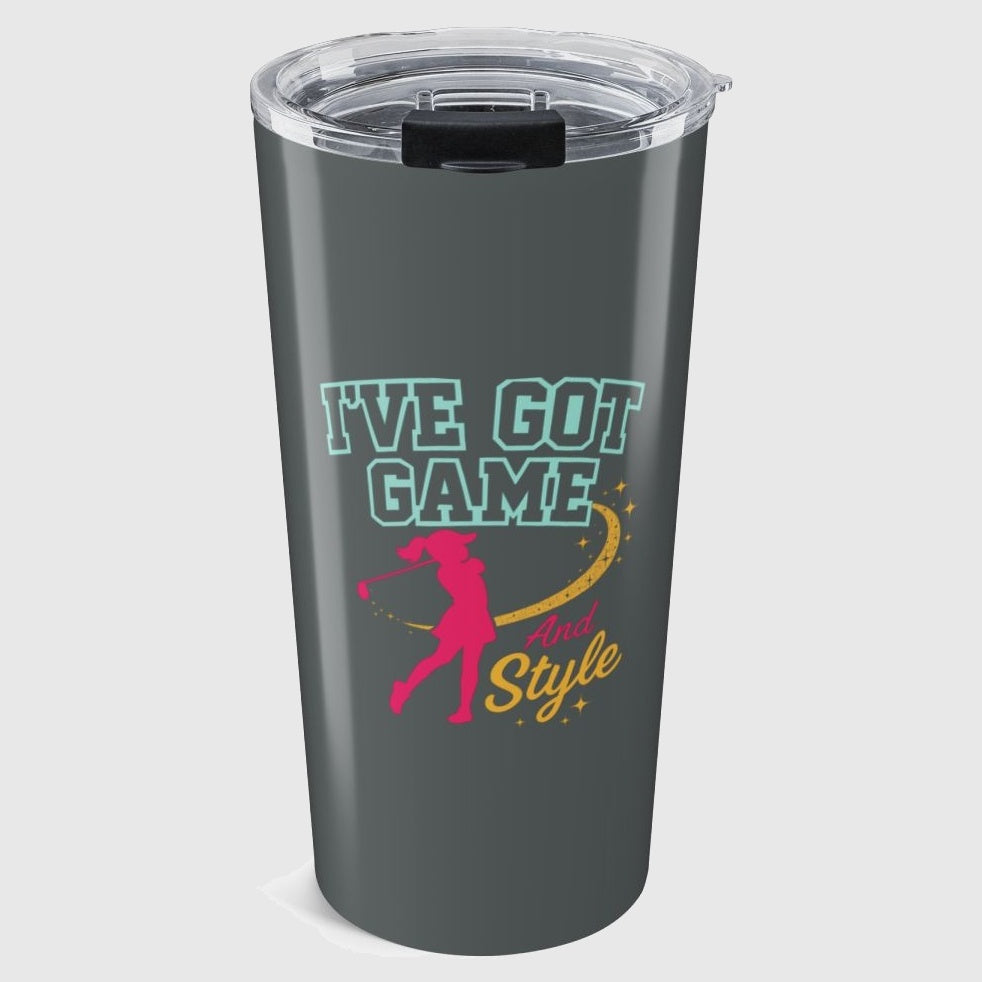 I've Got Game And Style - 20oz Tumbler in Dark Grey